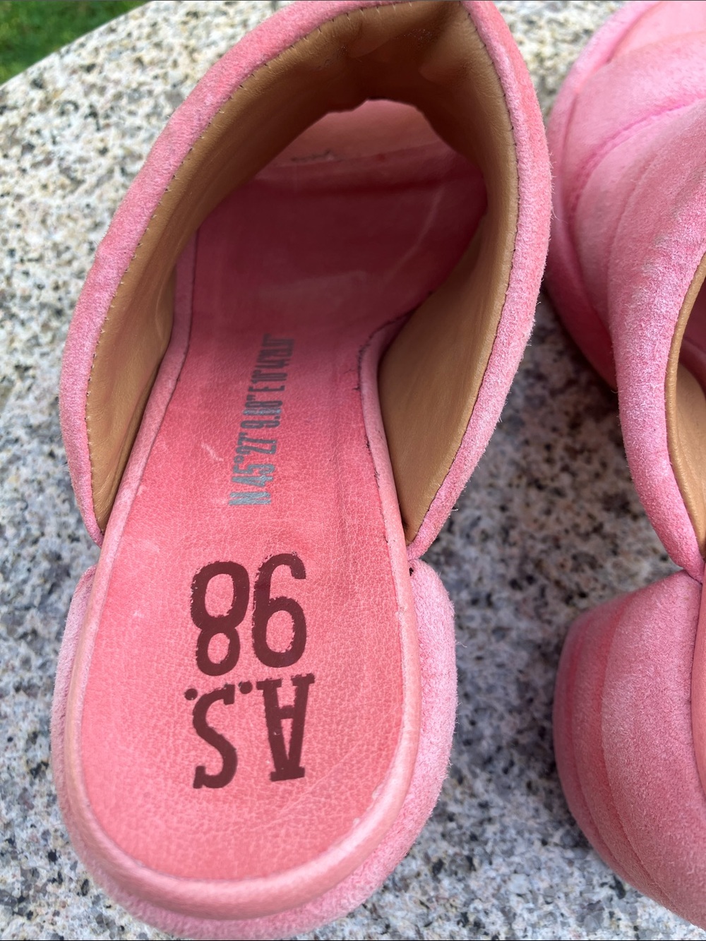 AS.98 Madigan Pink Slide Sandals 38 - Picture 8 of 12